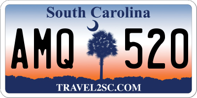 SC license plate AMQ520