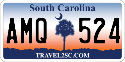 SC license plate AMQ524