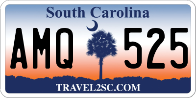 SC license plate AMQ525