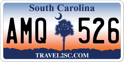 SC license plate AMQ526