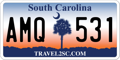 SC license plate AMQ531