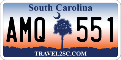 SC license plate AMQ551