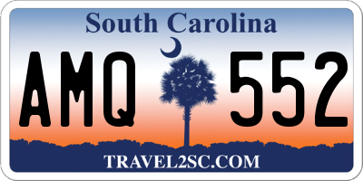 SC license plate AMQ552