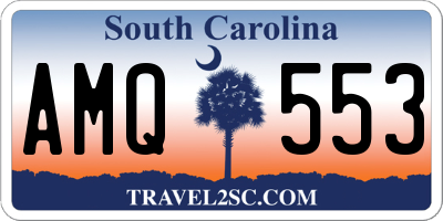 SC license plate AMQ553
