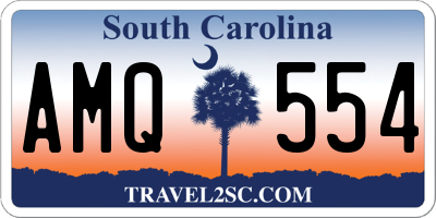 SC license plate AMQ554