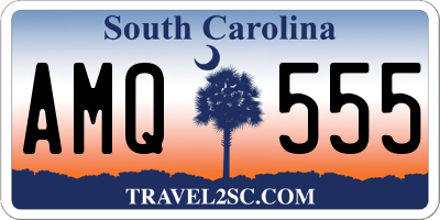 SC license plate AMQ555