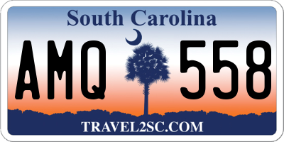 SC license plate AMQ558