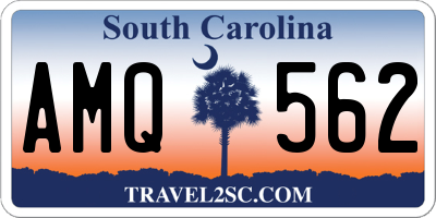 SC license plate AMQ562