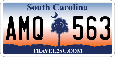 SC license plate AMQ563