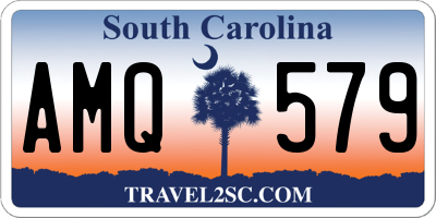 SC license plate AMQ579