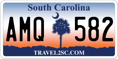 SC license plate AMQ582