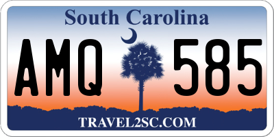 SC license plate AMQ585