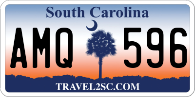 SC license plate AMQ596