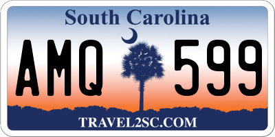 SC license plate AMQ599