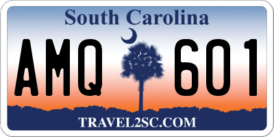 SC license plate AMQ601