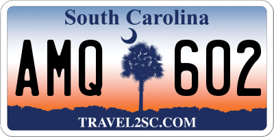 SC license plate AMQ602