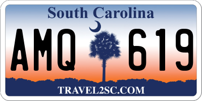 SC license plate AMQ619