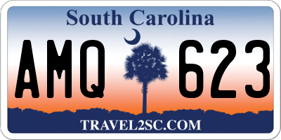 SC license plate AMQ623
