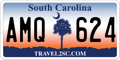 SC license plate AMQ624