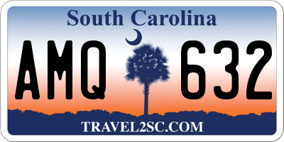 SC license plate AMQ632