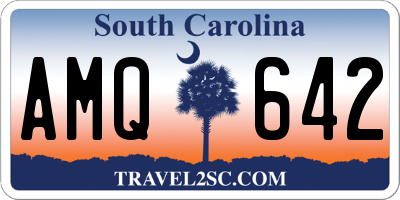 SC license plate AMQ642