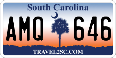 SC license plate AMQ646