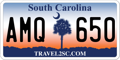 SC license plate AMQ650