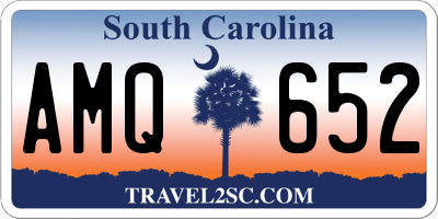SC license plate AMQ652