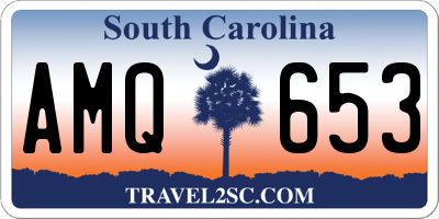 SC license plate AMQ653