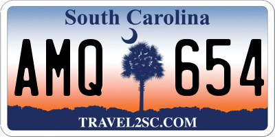 SC license plate AMQ654