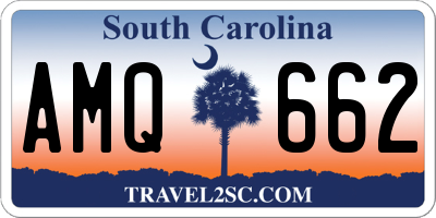 SC license plate AMQ662