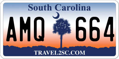 SC license plate AMQ664