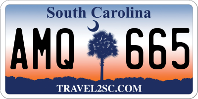 SC license plate AMQ665