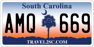 SC license plate AMQ669