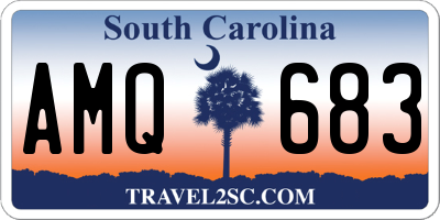 SC license plate AMQ683