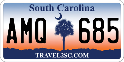 SC license plate AMQ685