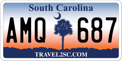 SC license plate AMQ687