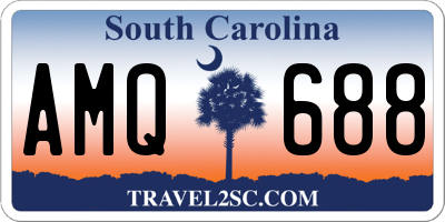 SC license plate AMQ688