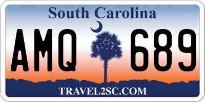 SC license plate AMQ689