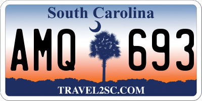 SC license plate AMQ693