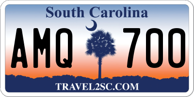 SC license plate AMQ700