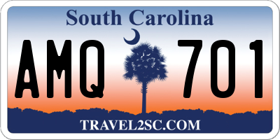 SC license plate AMQ701