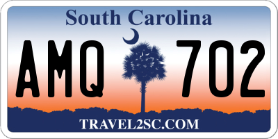 SC license plate AMQ702