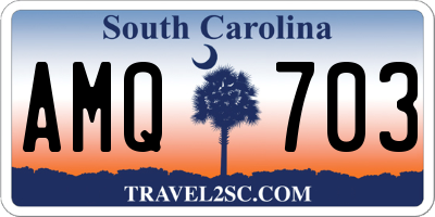 SC license plate AMQ703