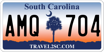 SC license plate AMQ704