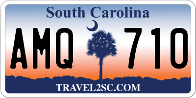 SC license plate AMQ710