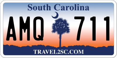 SC license plate AMQ711