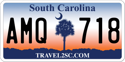 SC license plate AMQ718