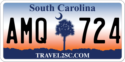 SC license plate AMQ724