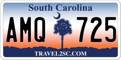 SC license plate AMQ725